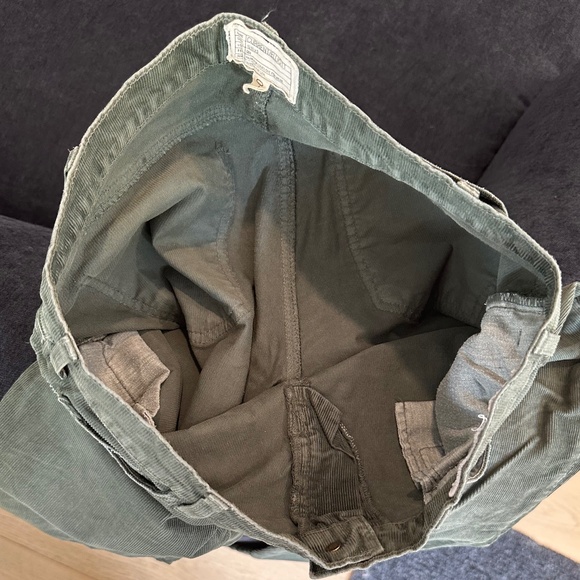 Current / Elliott The Skinny Style Grey-Green Corduroy Jeans - Size 30. - Picture 10 of 11